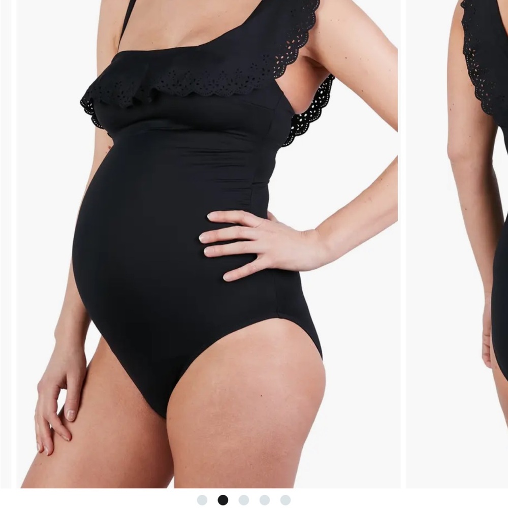 Cache Coeur Black One Piece maternity Swimsuit